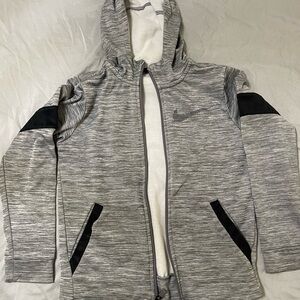 Nike Heather Gray and Black Hoodie